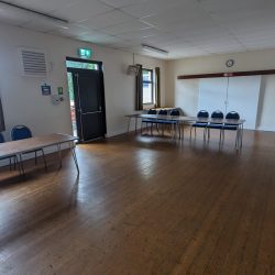 Small Hall laid out for meeting