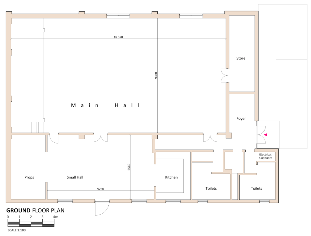 Hall Floor Plan