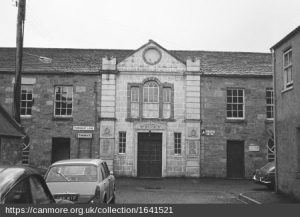 View of the hall with the memorial.